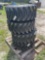 Four Unused Camso 12-16.5 Skid Steer Tires