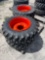 Four Unused Camso 10-16.5 Skid Steer Tires and Wheels