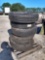 Six 295/75R22.5 Commercial Truck Tires