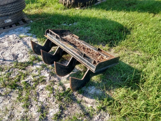 Skid Steer Scarifier Plow Attachment