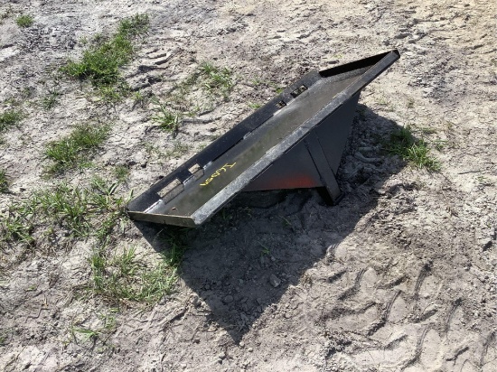 Unused Skid Steer Hitch Receiver Plate