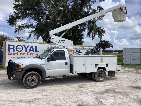 2005 Ford F-550 35ft Crane Bucket Truck