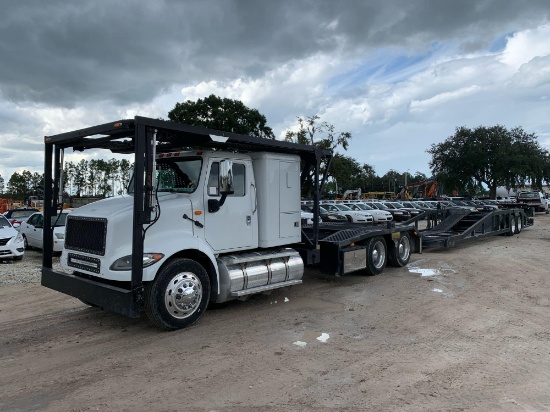 1999 International F-8100 CH T/A Sleeper with Car Hauler