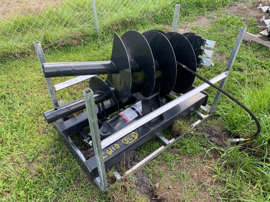 Unused Skid Steer Auger and 2 Bits