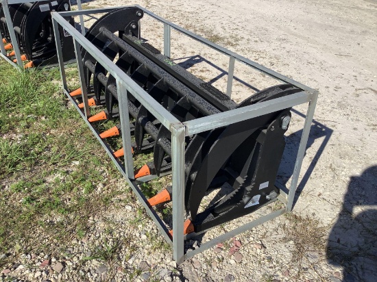 Unused Skid Steer 76in Root Grapple Attachment