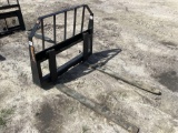 Unused Skid Steer 2800LB Forks and Frame