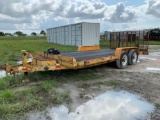 2007 Imperial T/A 18FT Equipment Trailer with Hydraulic Ramps