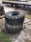 Pair of 2 15-19.5 Equipment Tires and Wheels