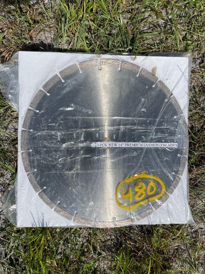 Unused 3-Pack 14in Premium Diamond Blades