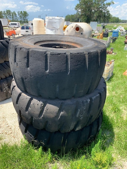 Three Large Commercial Tires