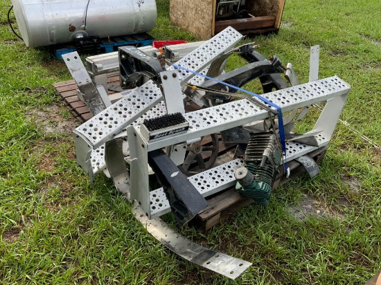 Lot of Miscellaneous Truck Steps and Reflective Lights