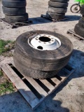 Two Commercial Truck Tires