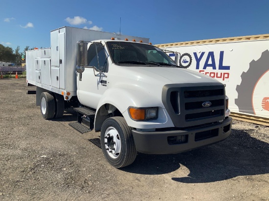 2010 Ford F-650 Aluminum Body Service Truck