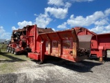 2002 Morbark 7600 Wood Hog Horizontal Grinder Mulching Chipper Trailer