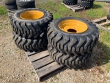 Four Unused 12-16.5 Tires with Rims