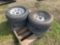 Four ST205/17D15 Tires with Rims