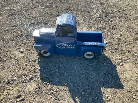Blue Bud Light Truck Decor