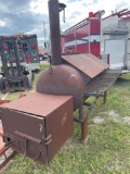 Large metal smoker