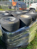 Pallet of golf cart tires