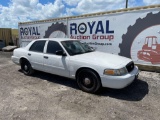 2011 Ford Crown Victoria 4 Door Police Cruiser