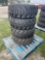 Four Unused Loadmaxx 12-16.5 Skid Steer Tires and Wheels