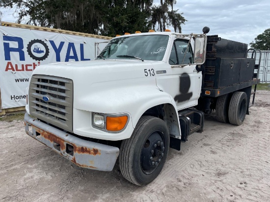 1996 Ford F800 Flatbed Stake Body