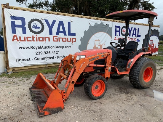 2013 Kubota B3200HSD 4WD Front Loader Tractor