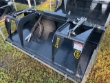 Unused 72in JCT Skid Steer Dual-Cylinder Grapple Bucket