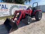 2018 Mahindra 4540 4WD Front Loader Tractor