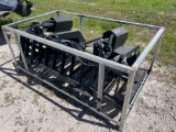 Unused 72IN Dual Cylinder Skid Steer Rock Grapple