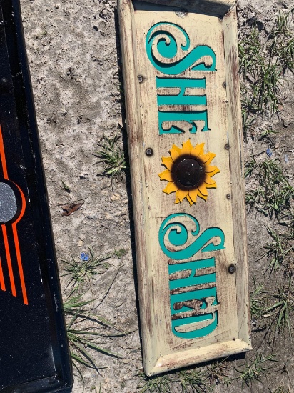 She Shed Tailgate Sign