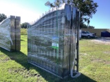 Unused 14ft Bi-Parting Wildlife Wrought Iron Gate