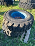 2 Equipment Loader Tires and Wheels