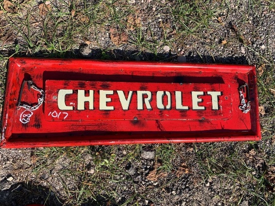 Chevrolet tailgate sign