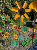 Sunflower yard art