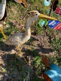 Egret bird yard art