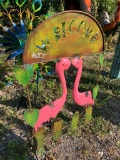 Flamingo welcome sign