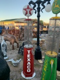 Texaco gas pump yard art