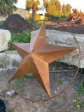 Large star yard art