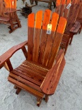 Redwood gliding chair