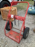 Wide Base Hand Truck for oxygen and acetylene