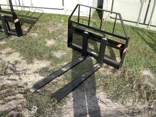 Unused Skid Steer Forks and Frame 48in