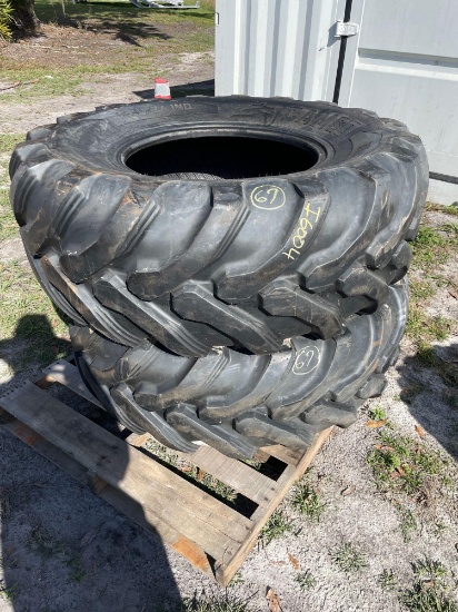 Two Unused Camso 19.5L-24 IND Tractor Tires