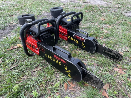 Two Cutters Edge Fire Rescue Chainsaws