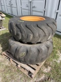 2 Tractor Tires and Wheels