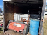 4 Caged Poly Tanks, 3 barrels, and A Coats Tire Mahine