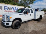 2016 Ford F-350 4x4 Ext Cab Service Crane Truck