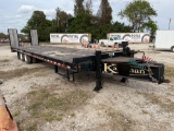 2013 Kauffman T/A 45,000lb Tag Along Equipment Trailer