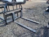 Unused 48in 3500lb Skid Steer Forks