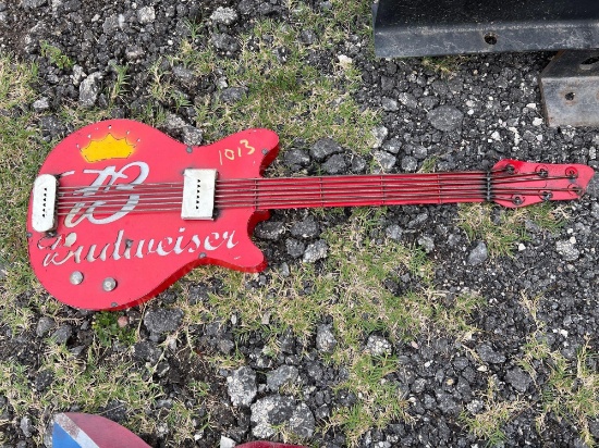 Budweiser guitar sign